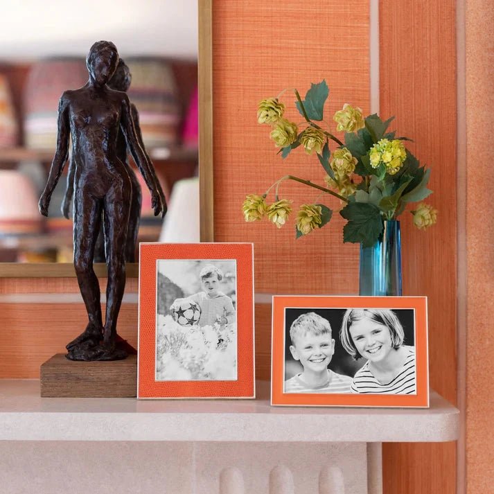 Orange Enamel Frame - BARNBURY