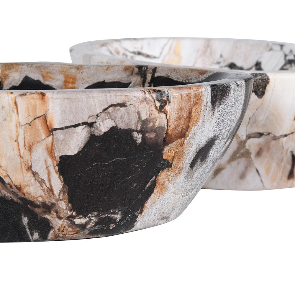 Oval Petrified Wood Bowl Home Decor BARNBURY 