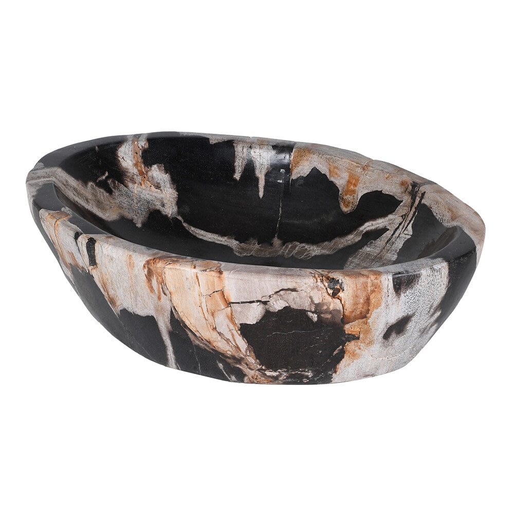 Oval Petrified Wood Bowl Home Decor BARNBURY 
