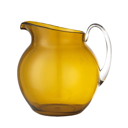 Mario Luca Giusti Amber Palla Pitcher Synthetic Crystal Glass Mario Luca Giusti 