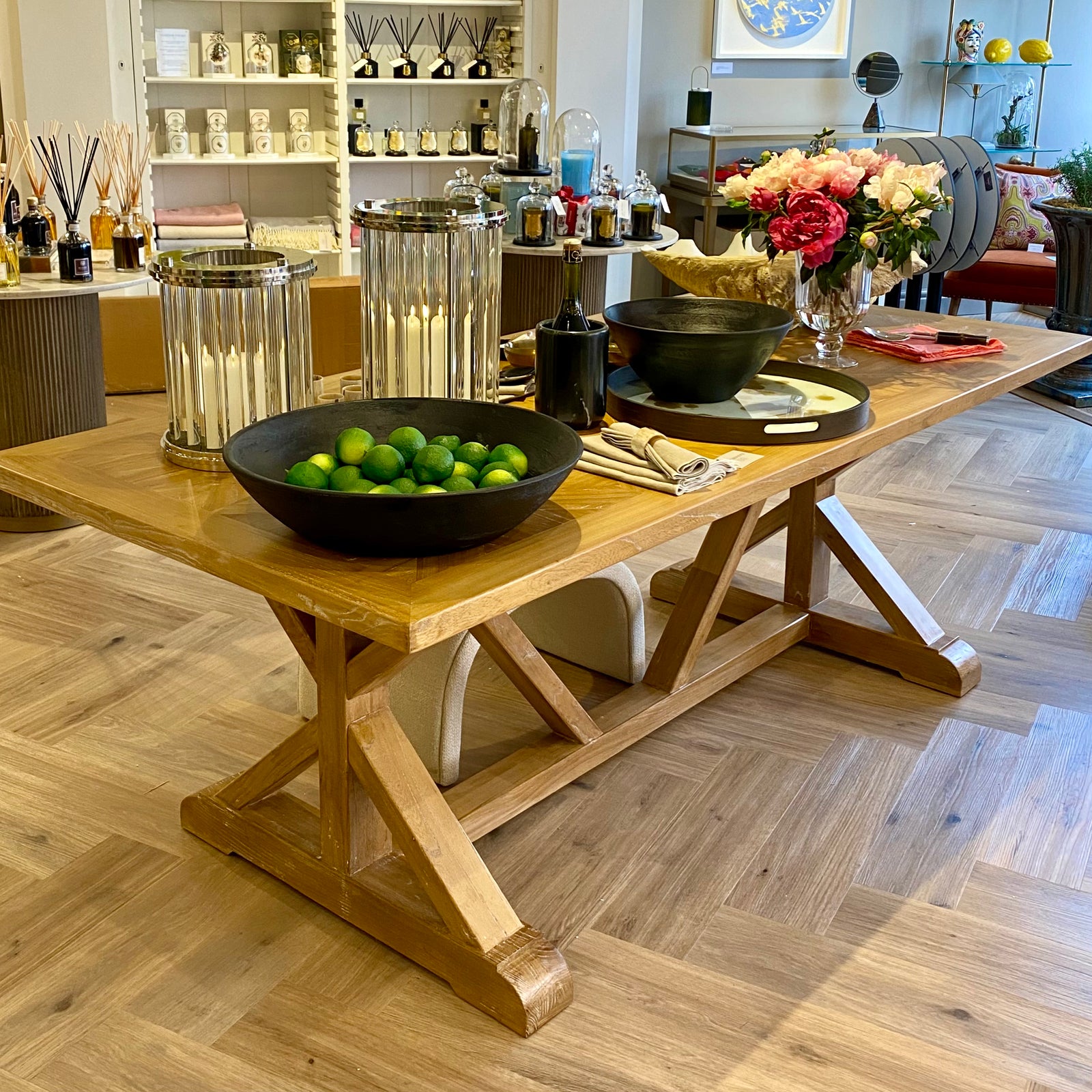 Park Place X- base Elm Dining Table Table Barnbury 