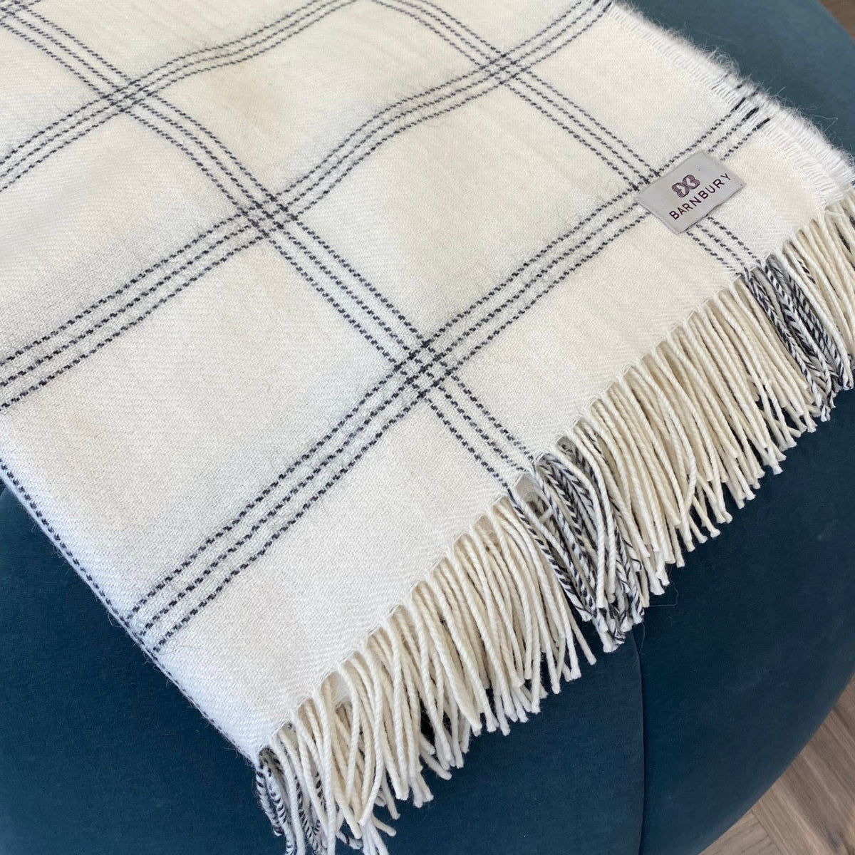 Pearl Alpaca & Merino Throw - BARNBURY