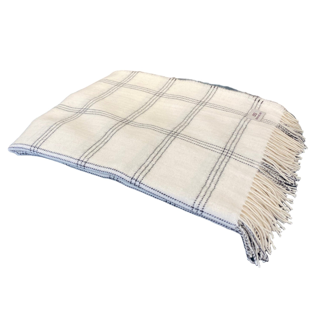 Pearl Alpaca &amp; Merino Throw - BARNBURY