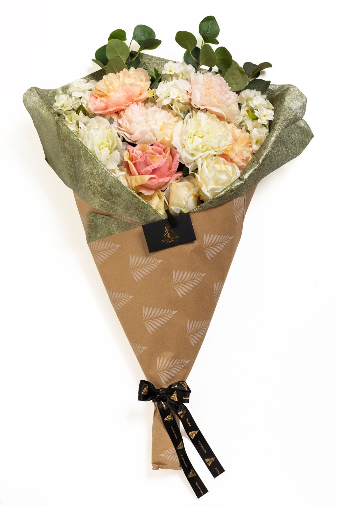 Peonies, Pretty Please Faux Flower Bouquet - BARNBURY