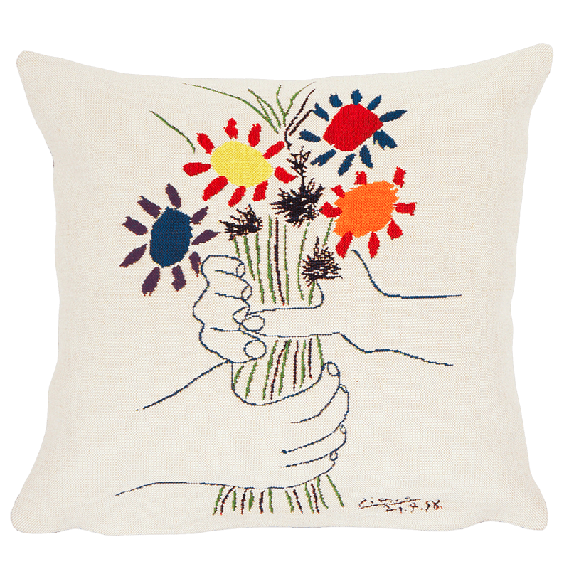 Picasso Fleur et Mains 45cm Cushion - BARNBURY