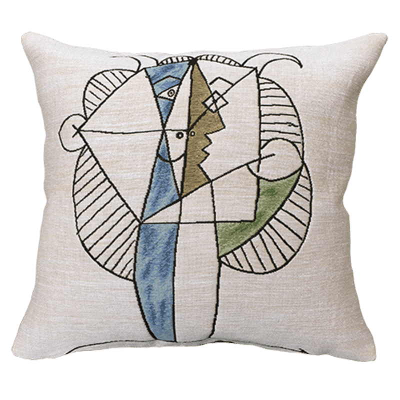 Picasso Tête de faune chevelu 45cm Cushion - BARNBURY