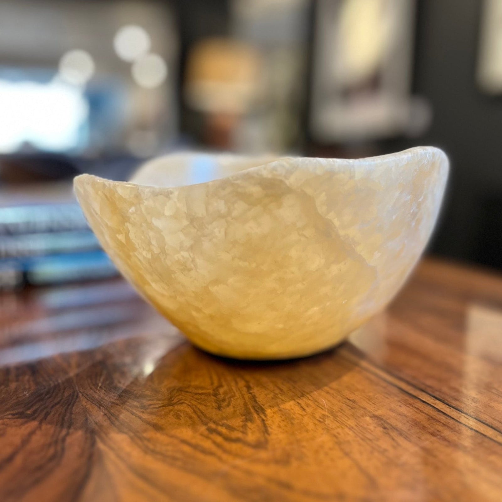 Polished Onyx Bowl with Natural Fissures - BARNBURY