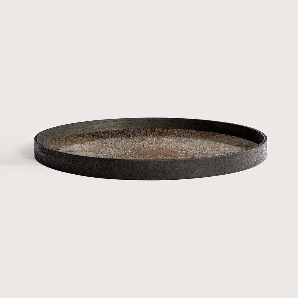 Bronze Slice Mirror Tray Tray Ethnicraft 