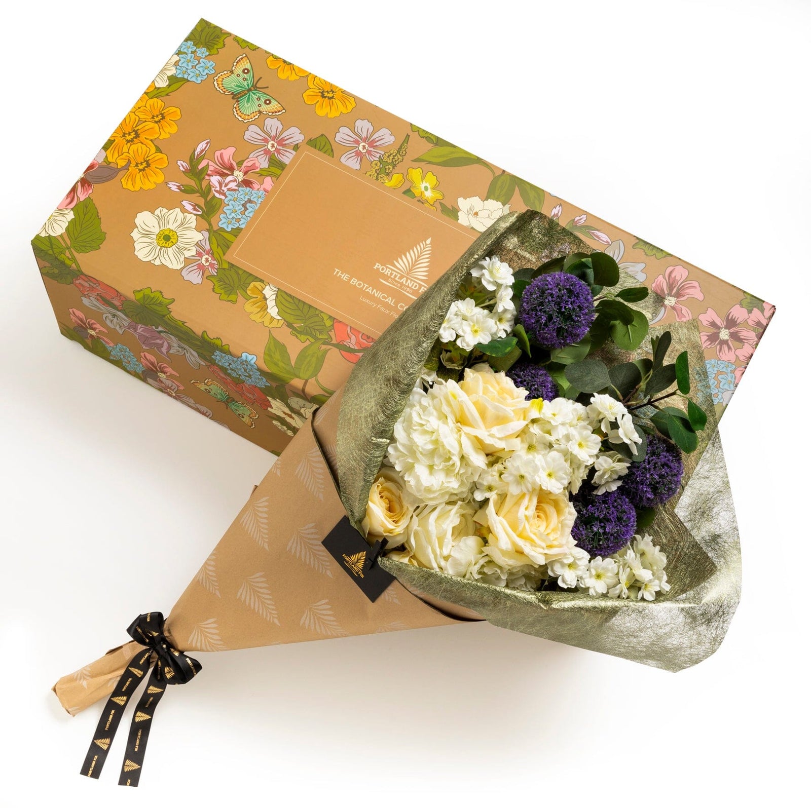 Purple Sensation Faux Flower Bouquet - BARNBURY