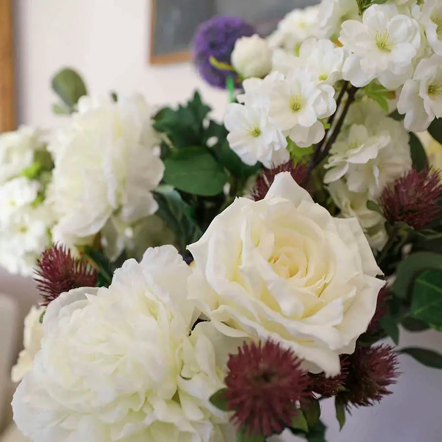 Purple Sensation Faux Flower Bouquet Faux Flowers and Plants Portland Fir 