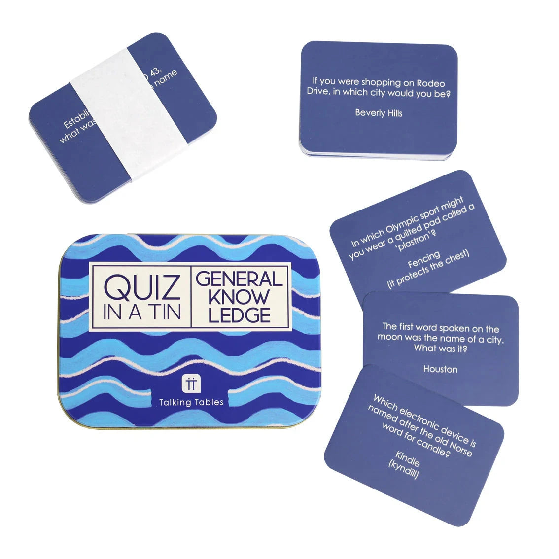 Quiz In A Tin - General Knowledge Boxes and Games Talking Tables UK 