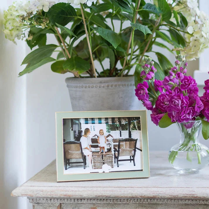 Sage Enamel Frame Photo Frame BARNBURY 