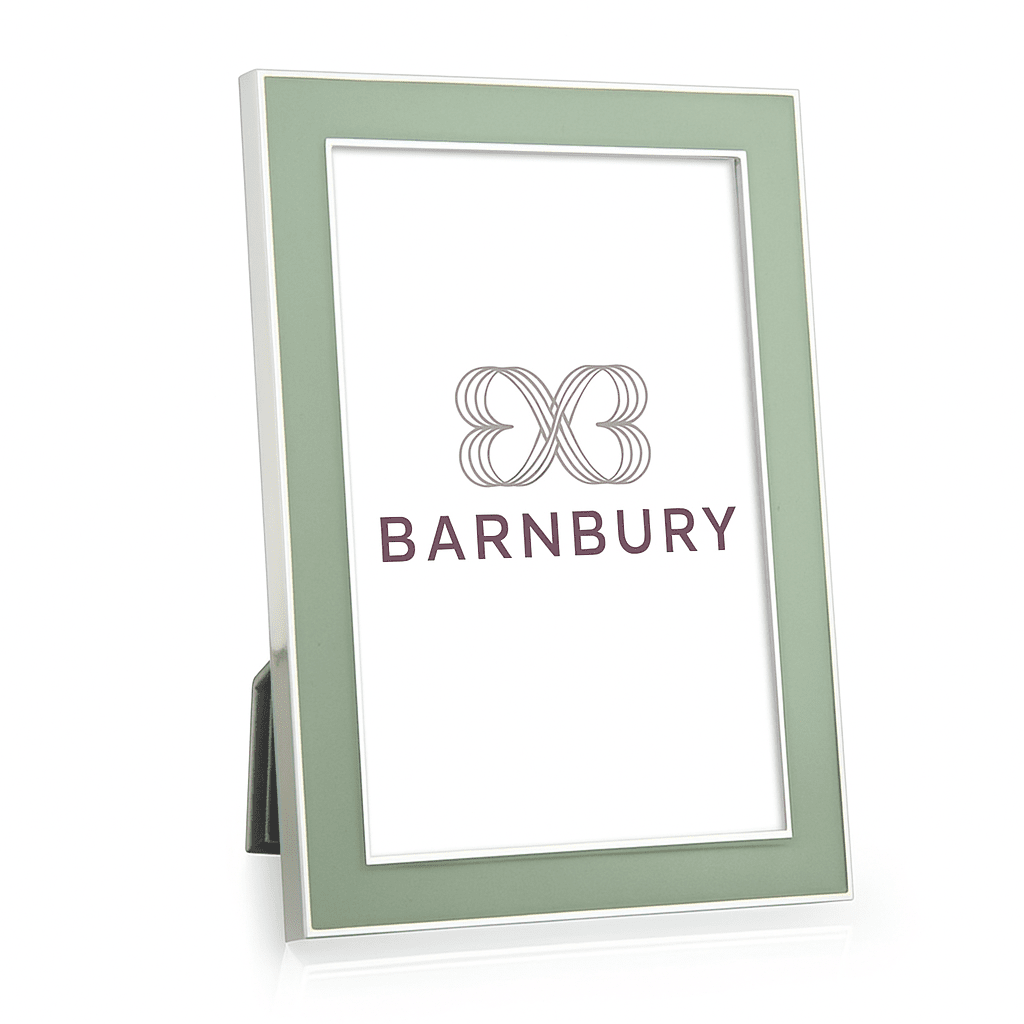 Sage Enamel Frame Photo Frame BARNBURY 