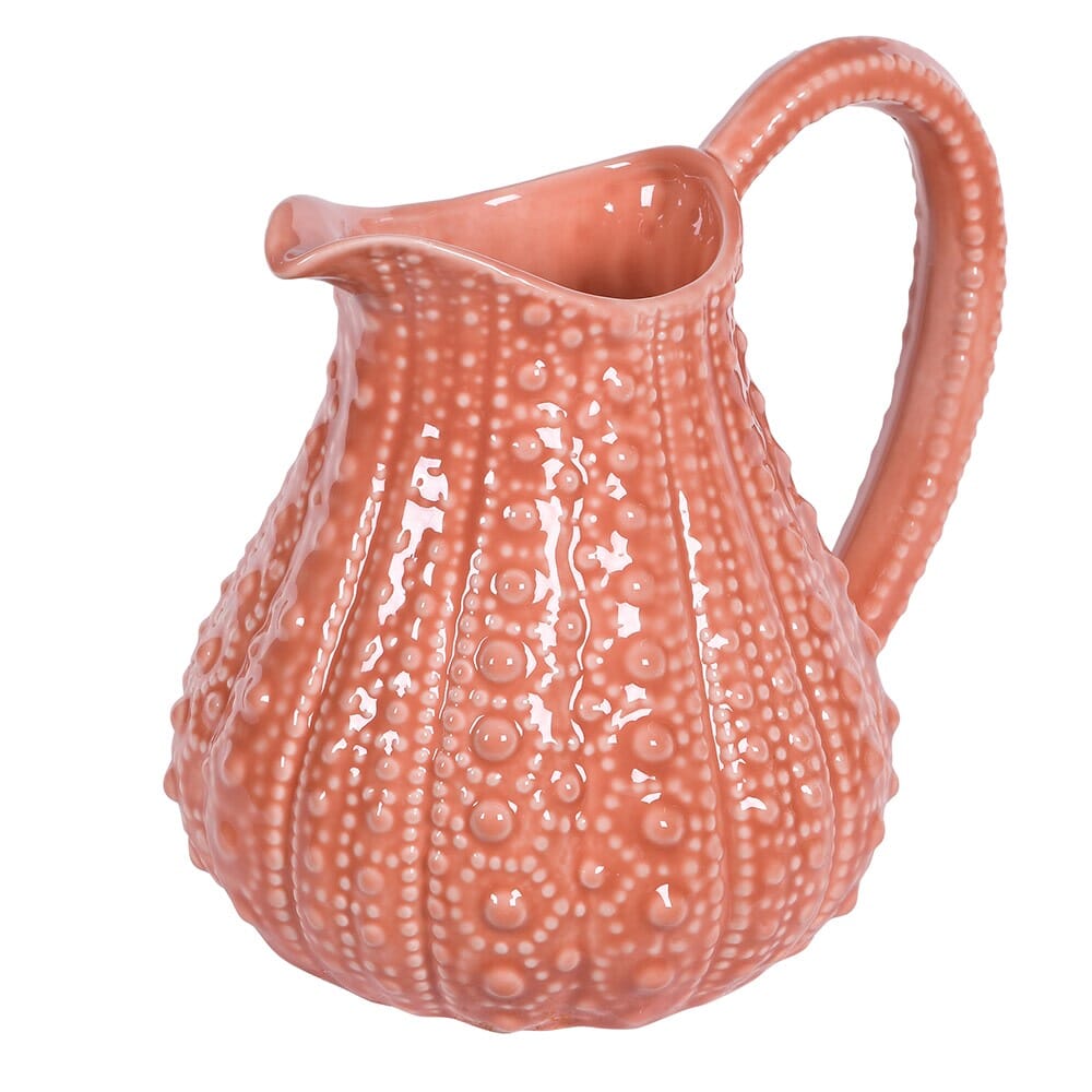 Salmon Pink Urchin Pitcher - BARNBURY