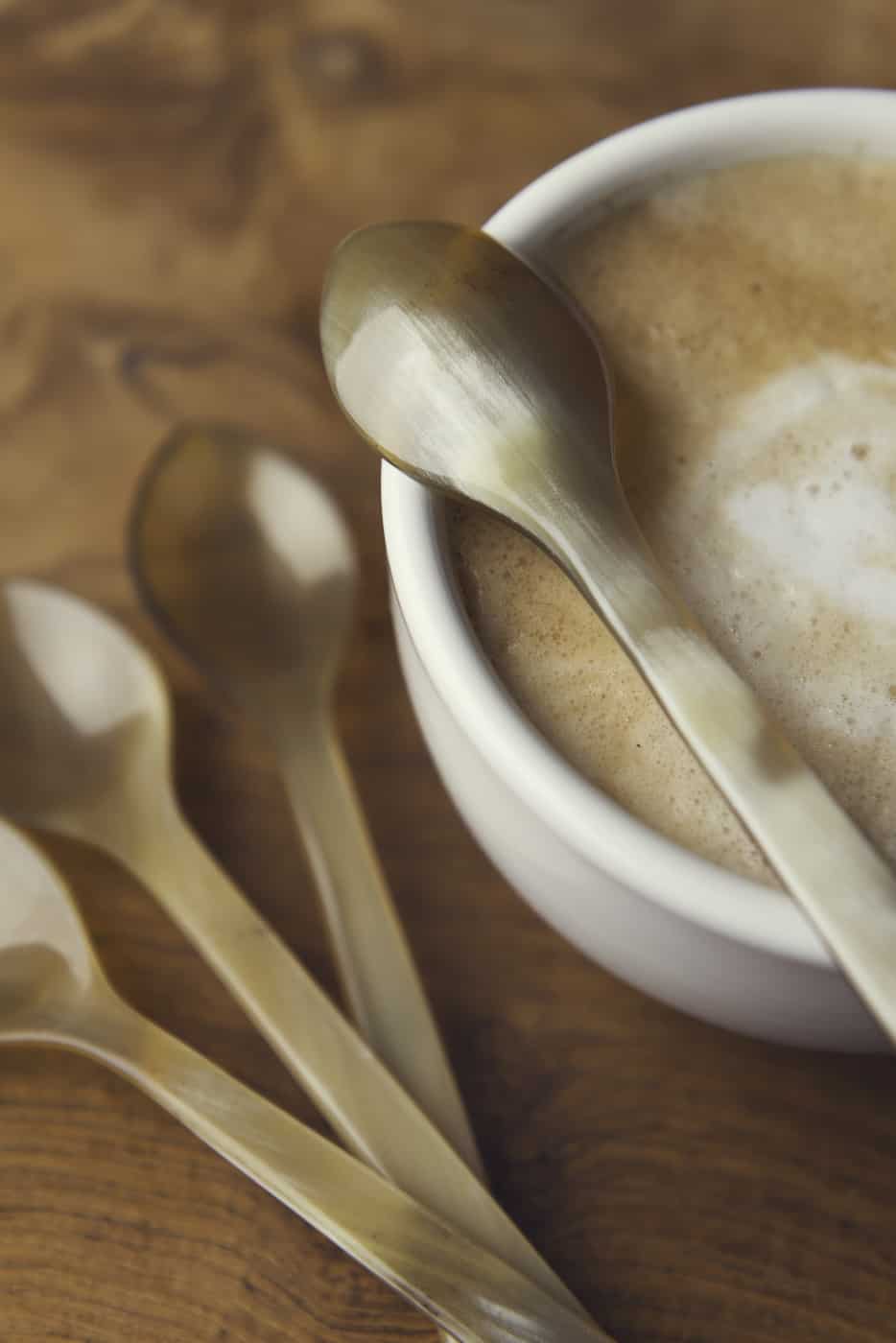 Set of 4 Horn Spoons Table Top Barnbury 