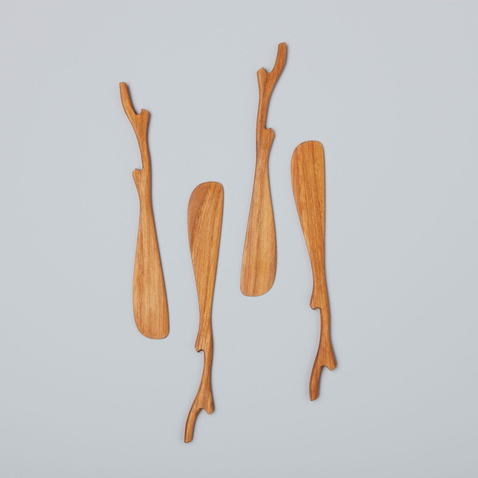 Set of 4 Teak Twig Spreaders Table Top Barnbury 