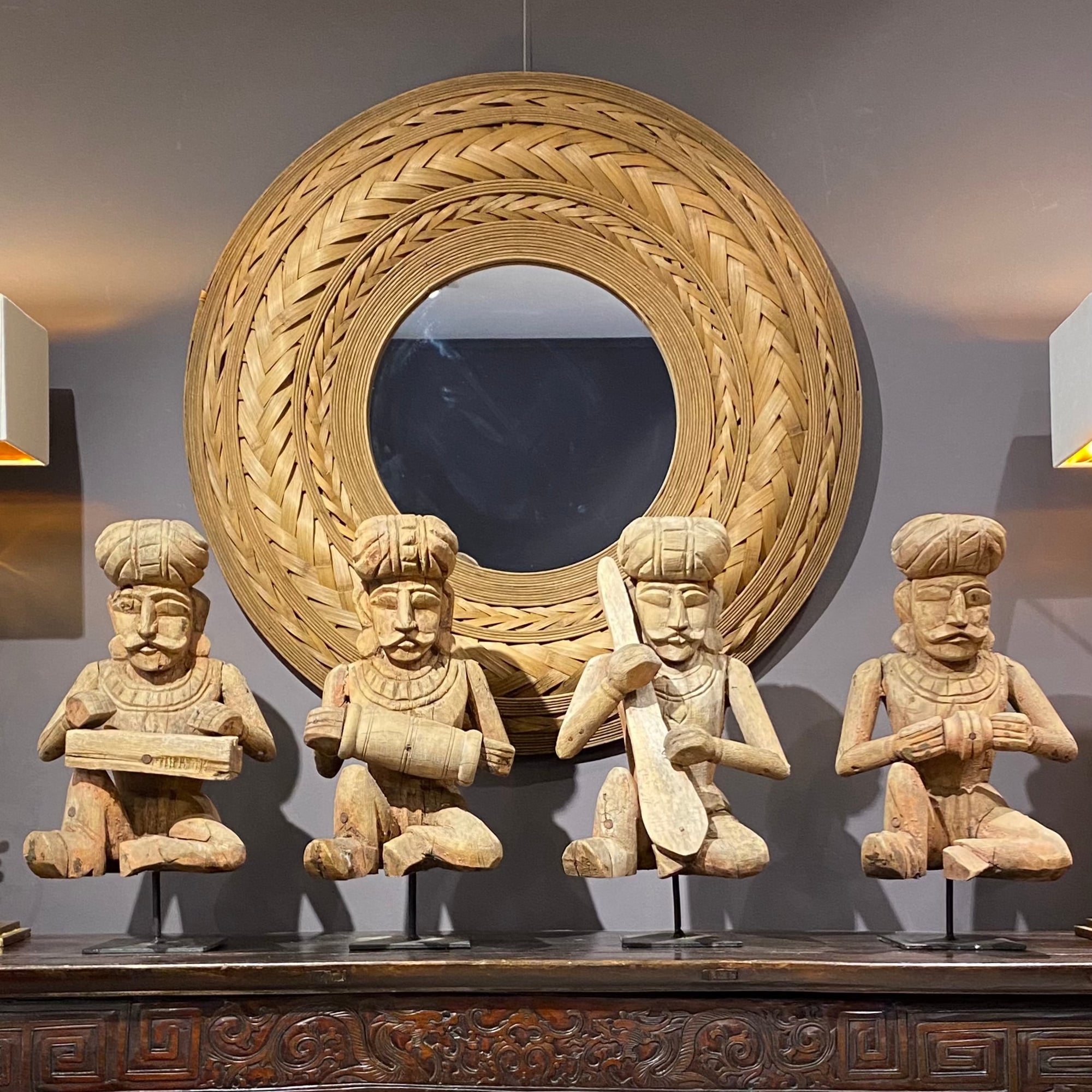 set of 4 wooden musicians BARNBURY 