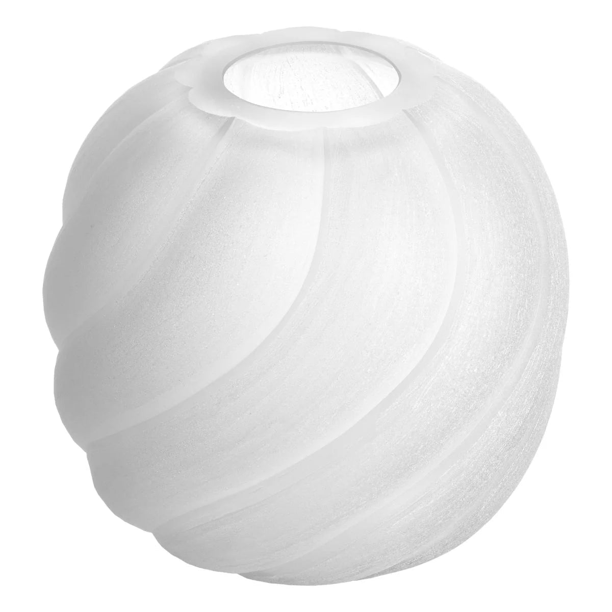 Sicilia Small Vase - Frosted White - BARNBURY
