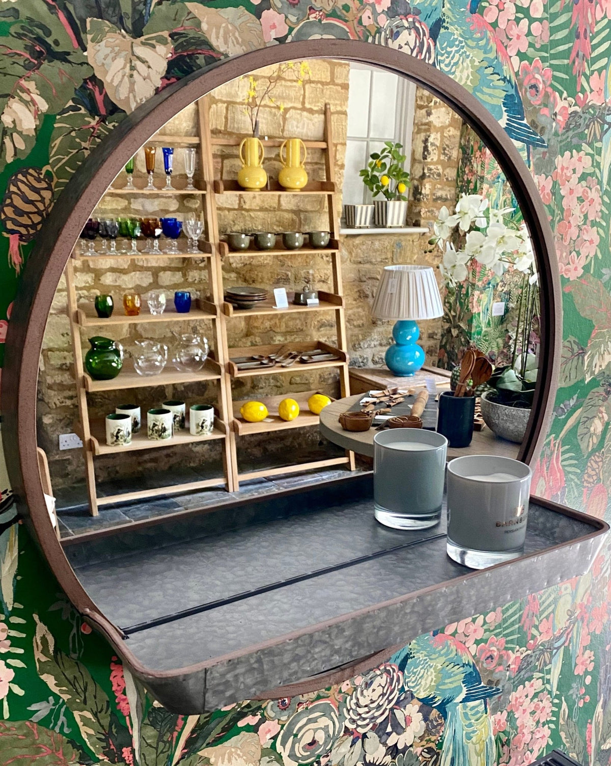 St Kew Mirror with Shelf - BARNBURY