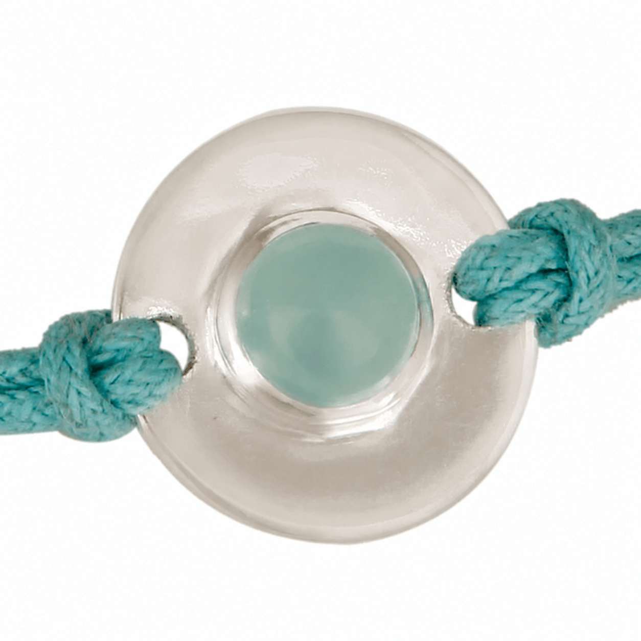 Sterling Silver and Aqua Chalcedony Pale Blue Dori Bracelet - BARNBURY