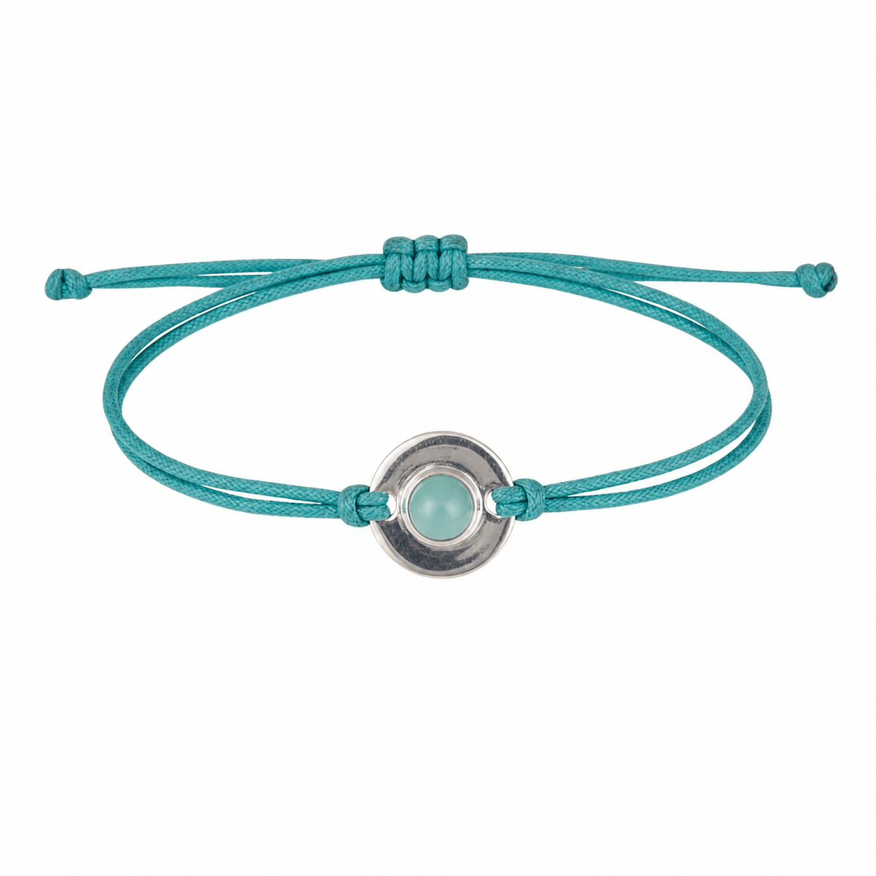 Sterling Silver and Aqua Chalcedony Pale Blue Dori Bracelet - BARNBURY