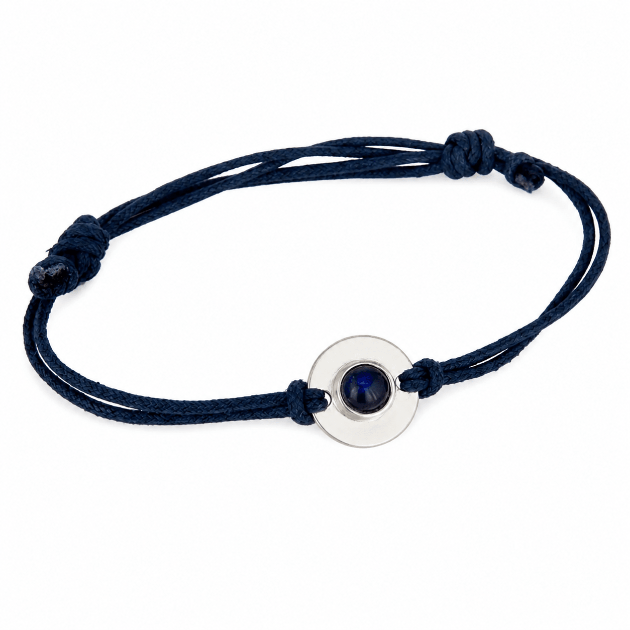 Sterling Silver and Sapphire Navy Blue Dori Bracelet - BARNBURY