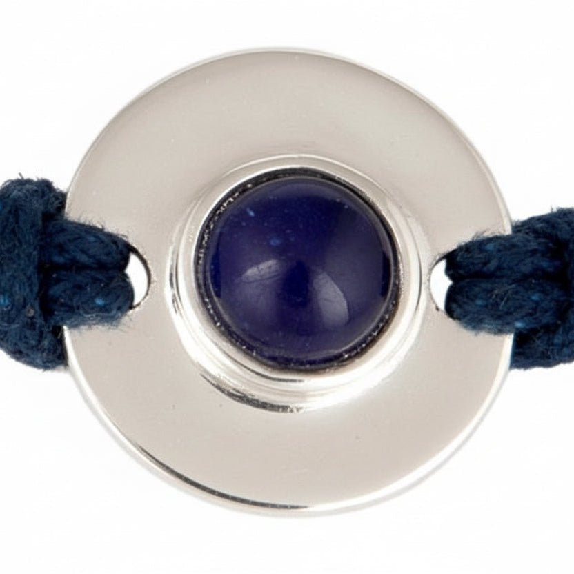 Sterling Silver and Sapphire Navy Blue Dori Bracelet - BARNBURY