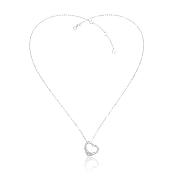 Sterling Silver Heart Pendant Necklaces Barnbury 