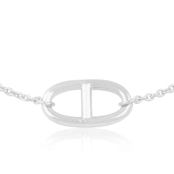 Sterling Silver T-bar Link Bracelet Bracelet Barnbury 