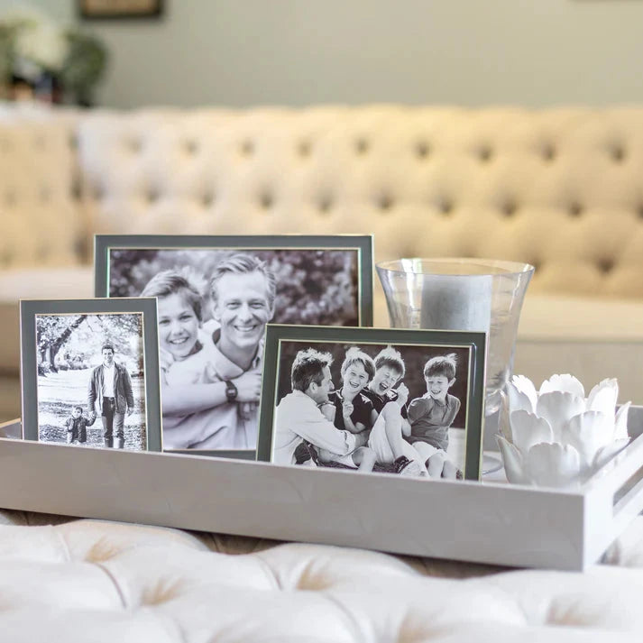 Taupe Enamel Frame Photo Frame BARNBURY 