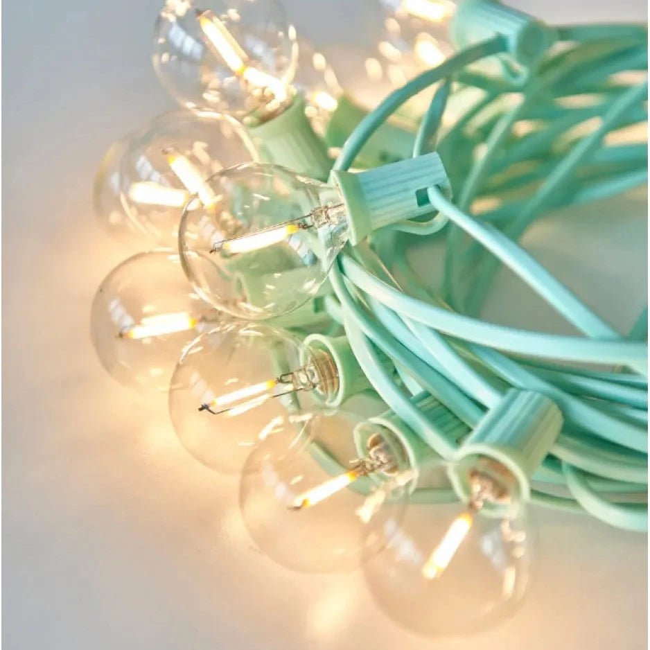 Teal Festoon Lights - BARNBURY
