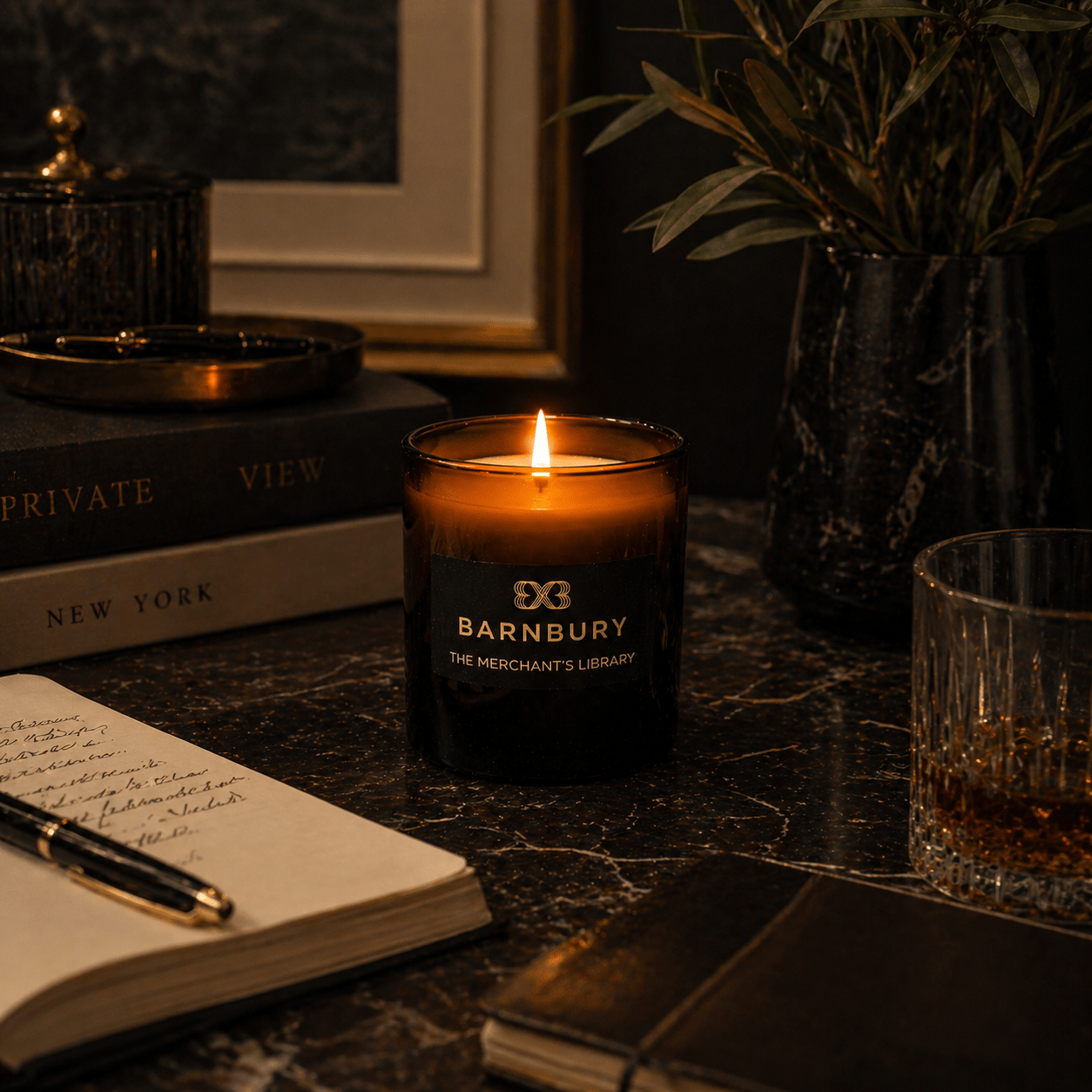 The Merchant's Library Luxury Scented Candle - BARNBURY
