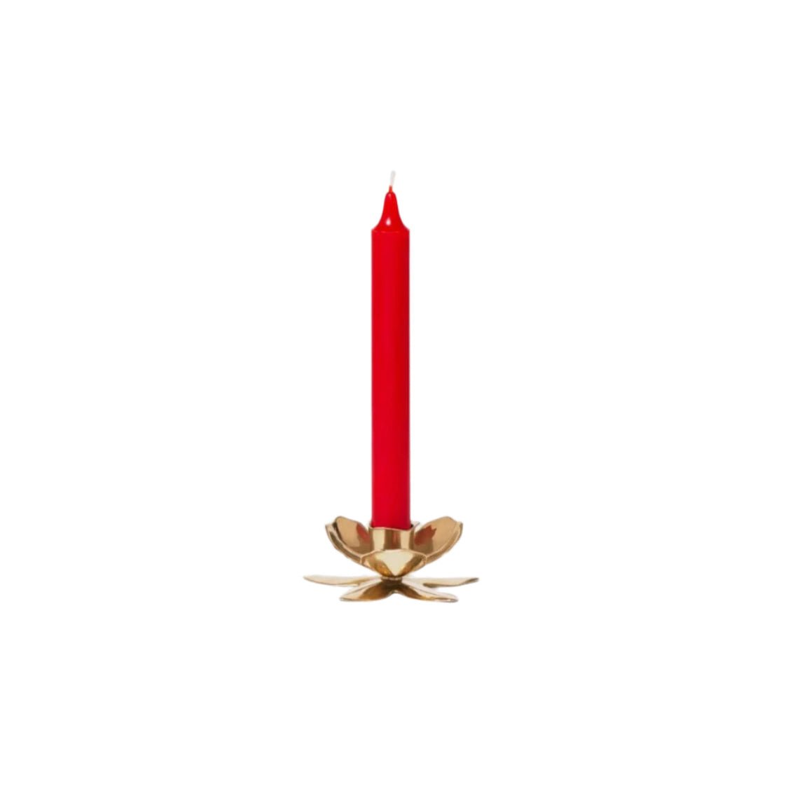 Trudon Gold Plated Flower Candlestick - BARNBURY