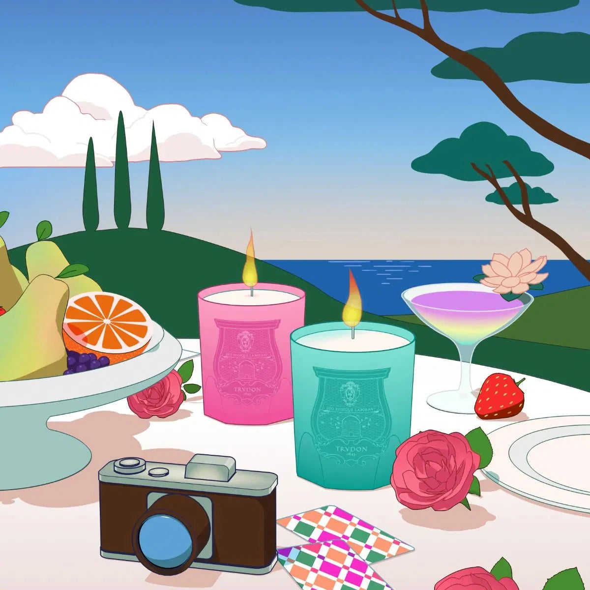 Trudon Summer Haze Scented Candle Cire Trudon 