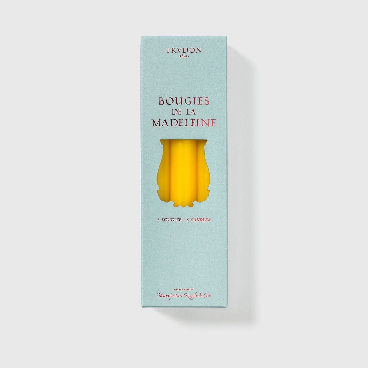6 Trudon Yellow Madeleine Candles - Barnbury
