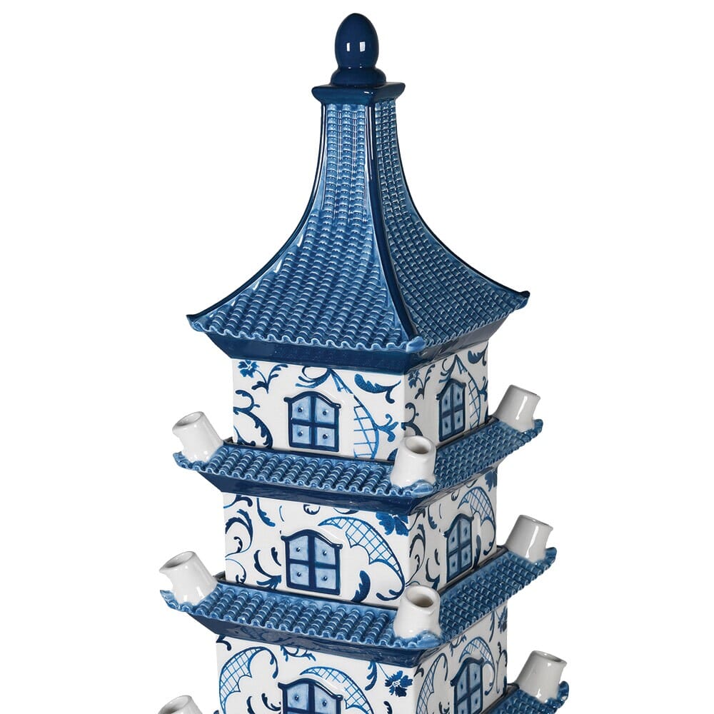 Blue and White Tulipaire Vases Barnbury 