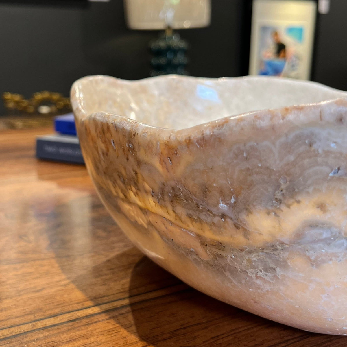 Two Tone Polished Onyx Bowl - BARNBURY