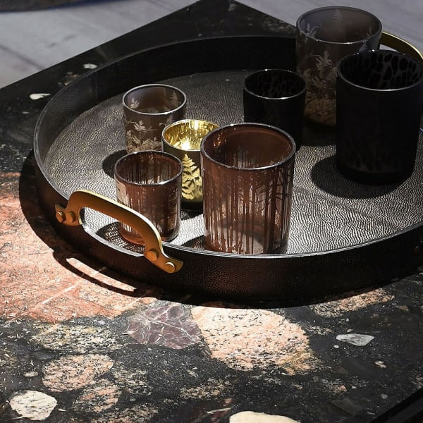 Vail Faux Shagreen Leather Tray - BARNBURY