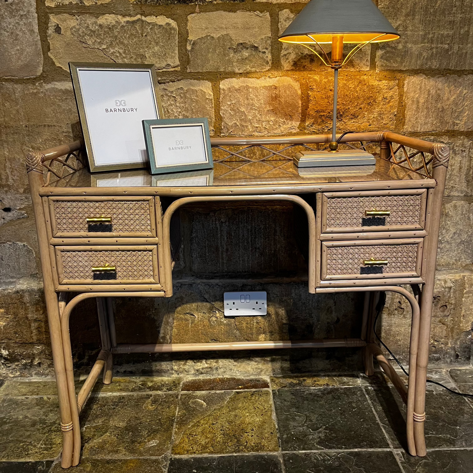 Vintage Angraves Rattan Bedroom Set Furniture Barnbury 