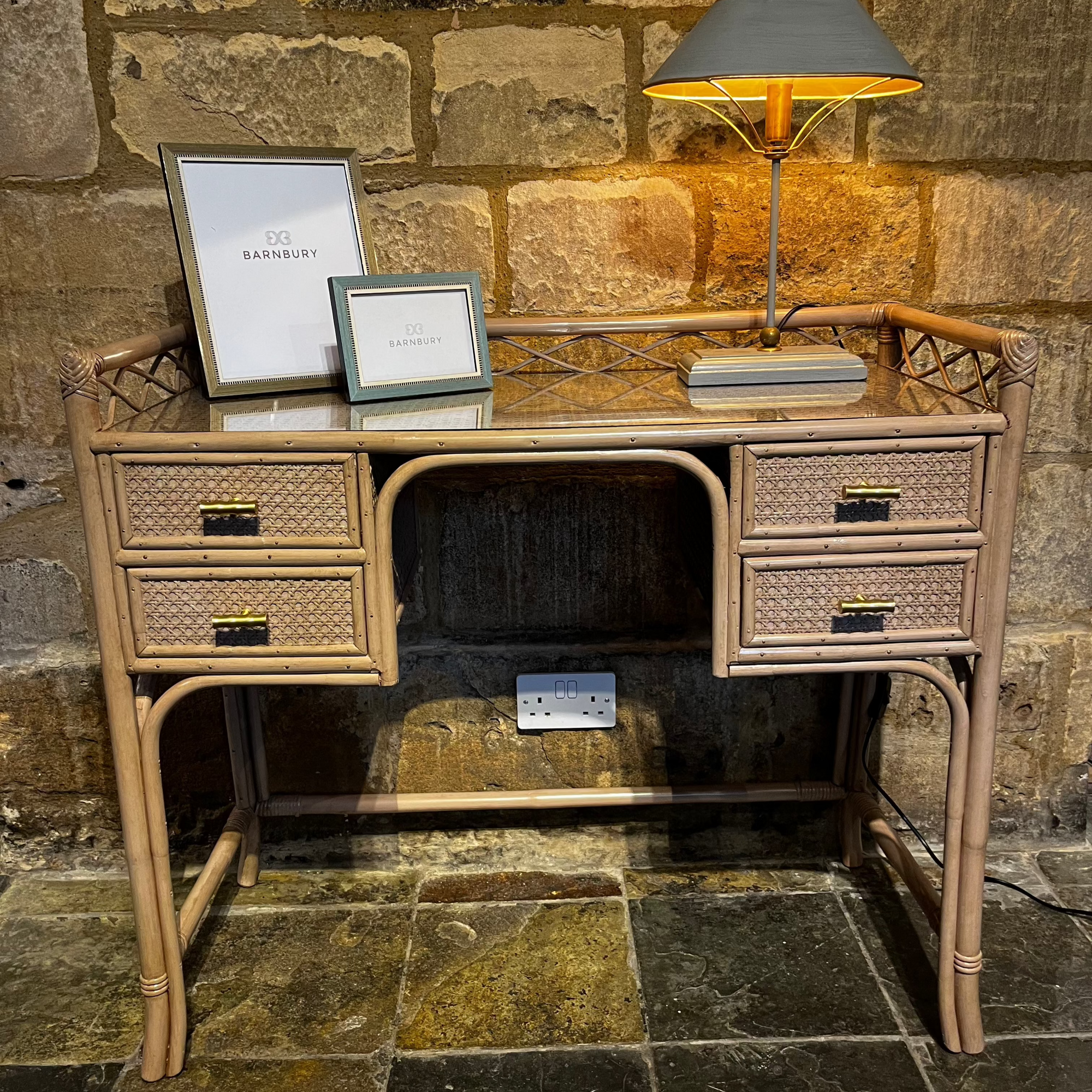 Vintage Angraves Rattan Bedroom Set Furniture Barnbury 