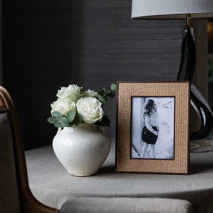 Wheat Rattan Frame Photo Frame BARNBURY 