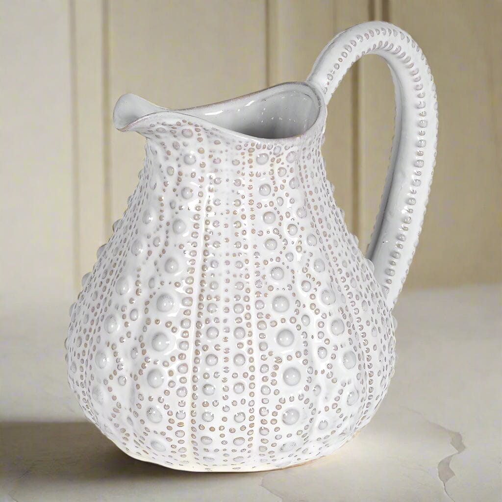 White Porcelain Urchin Pitcher - BARNBURY