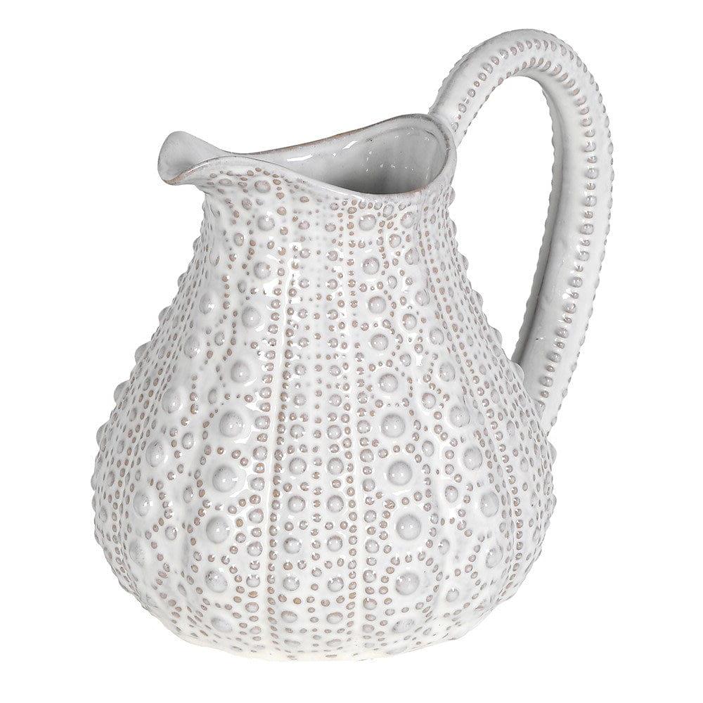White Porcelain Urchin Pitcher - BARNBURY