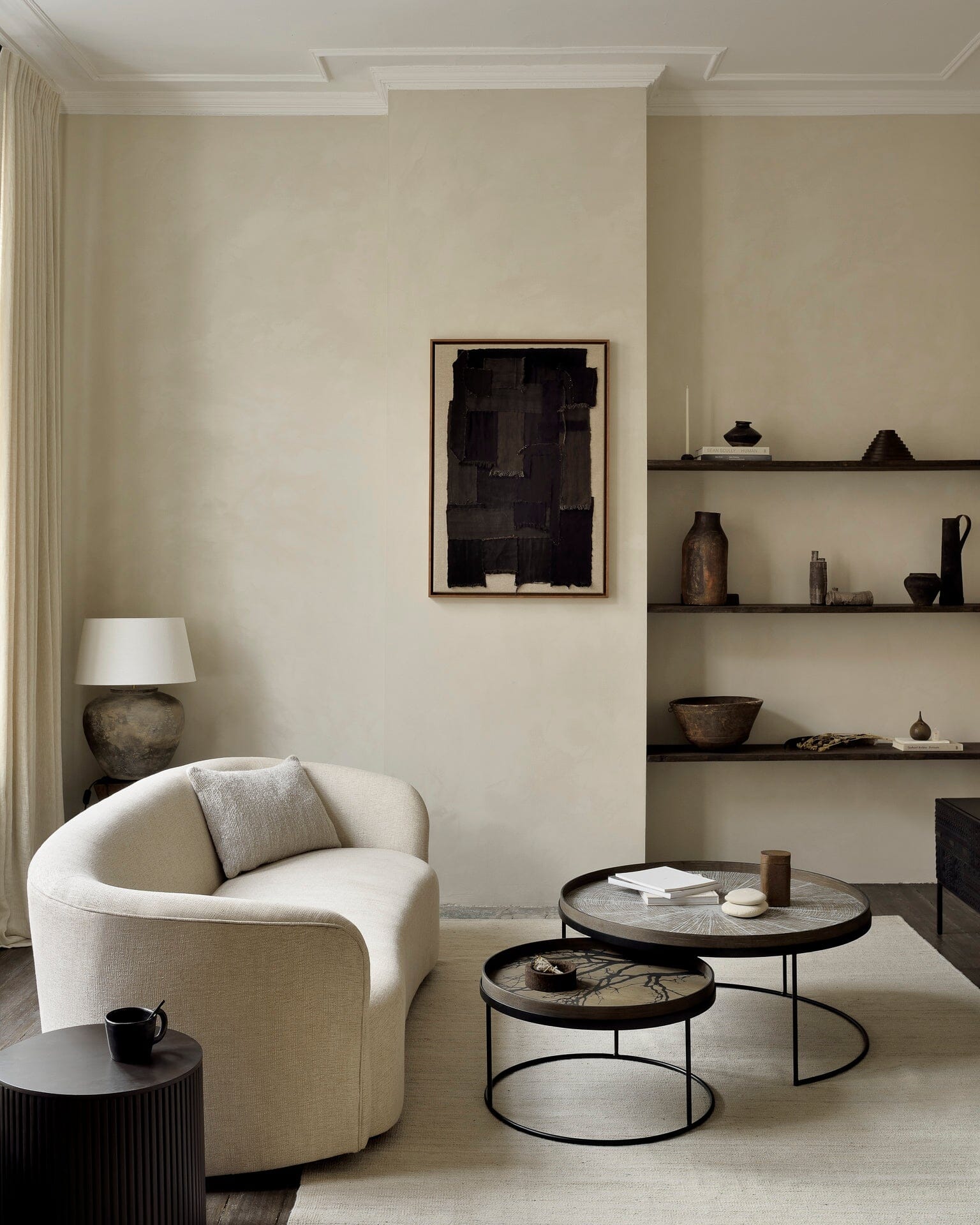 XL White Slice Wooden Tray - BARNBURY