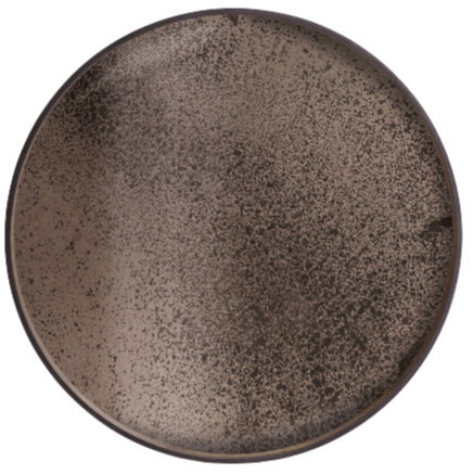 XL Round Bronze Mirror Tray - Barnbury