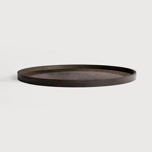 XL Round Bronze Mirror Tray - Barnbury