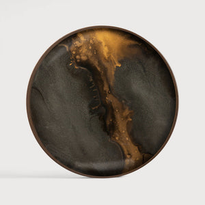 Round Bronze Organic Tray - Barnbury
