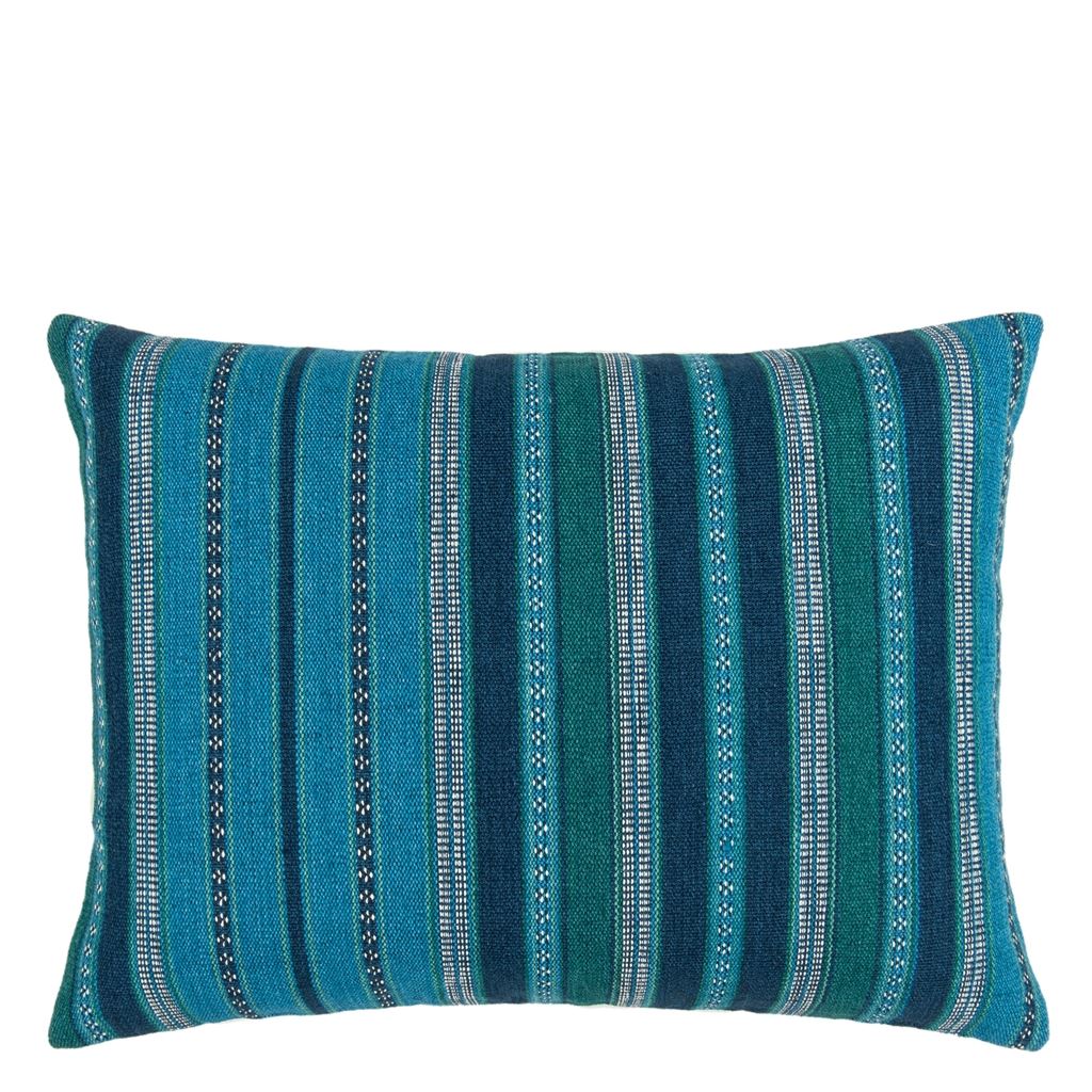 William Yeoward Almacan Peacock Cushion - Barnbury