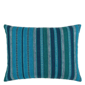 William Yeoward Almacan Peacock Cushion - Barnbury