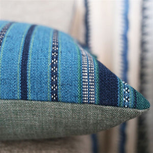 William Yeoward Almacan Peacock Cushion - Barnbury